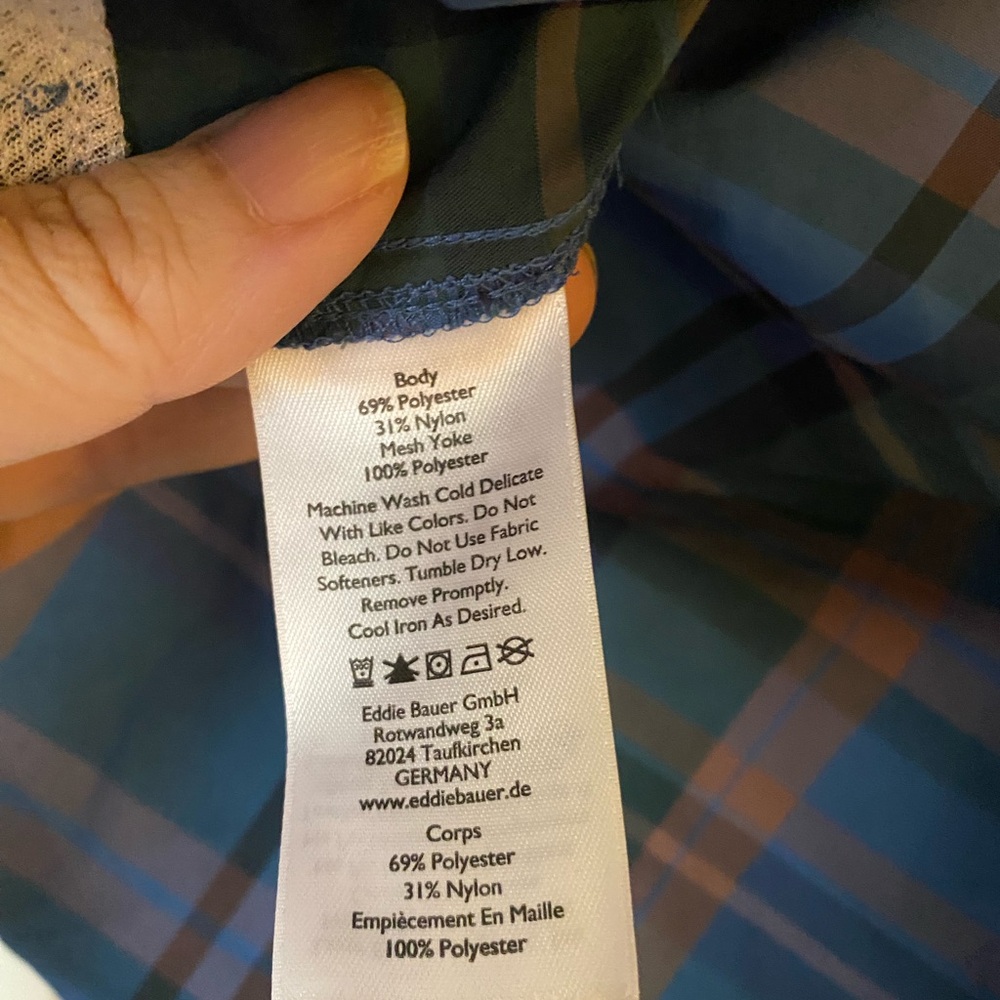 Eddie Bauer Adventure Shirt, Plaid, Sun Protection, Women’s Small - Picture 6 of 10
